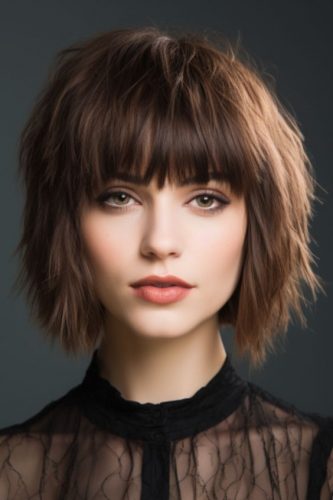 2024 Messy Bob Haircut Trends: Choppy Layers, Bangs, and Confidence ...