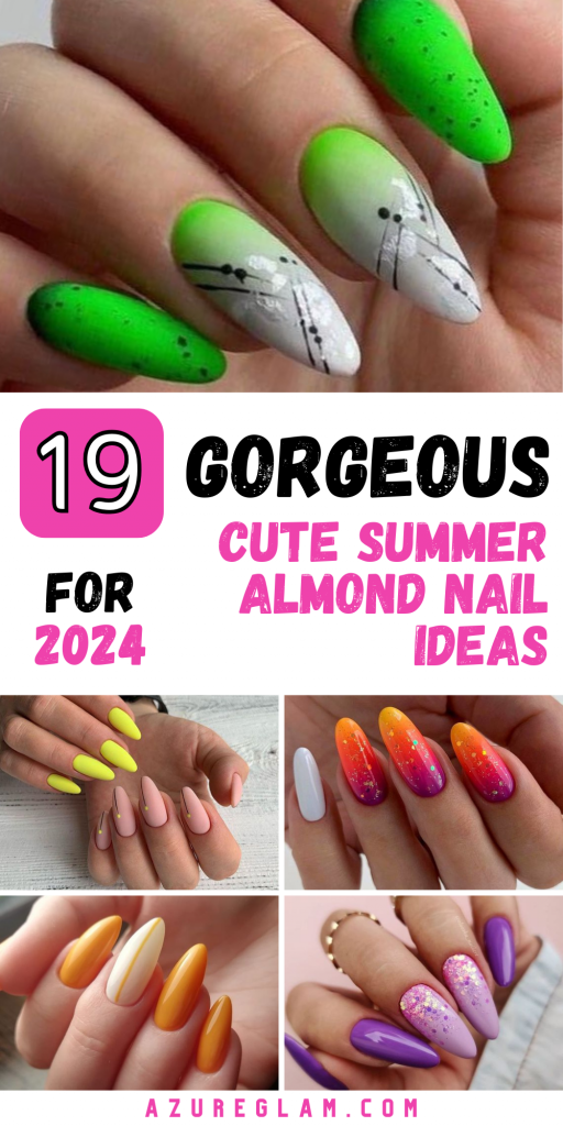 Discover the Top 19 Cute Summer Nails Almond Shape Ideas for 2024 - Get ...