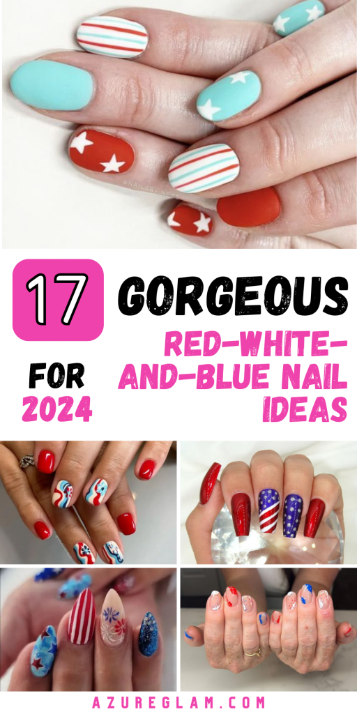 2024 s Ultimate Guide To Red White And Blue Nails Patriotic Designs 