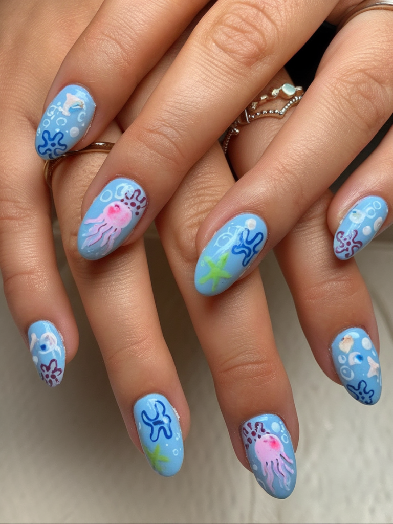 Ocean Nails 2025 With 22 Stunning Ideas Featuring Beach Waves And 