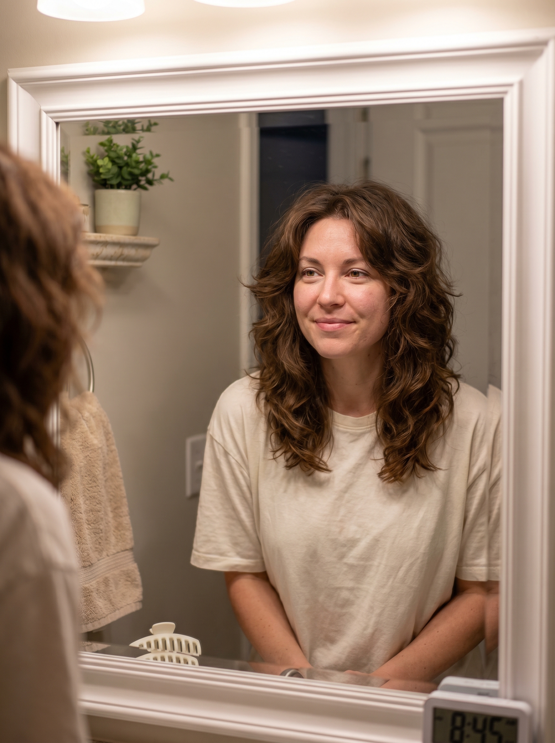 Boho-Chic Soft-Sculpted Shag for Summer 2026 A voluminous, soft-sculpted summer shag in warm copper tones, embodying bohemian hairstyles summer medium hair 2026. Ideal for festivals, styled with salt-free texture spray and curl cream.