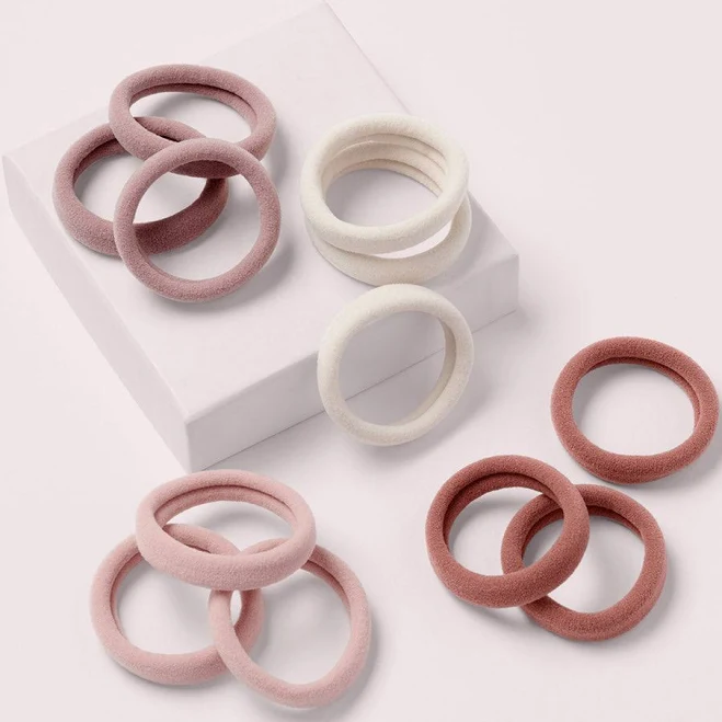 tool 12-Pack Soft Rolled Ballerina Hair Ties The Hair Edit $8.99