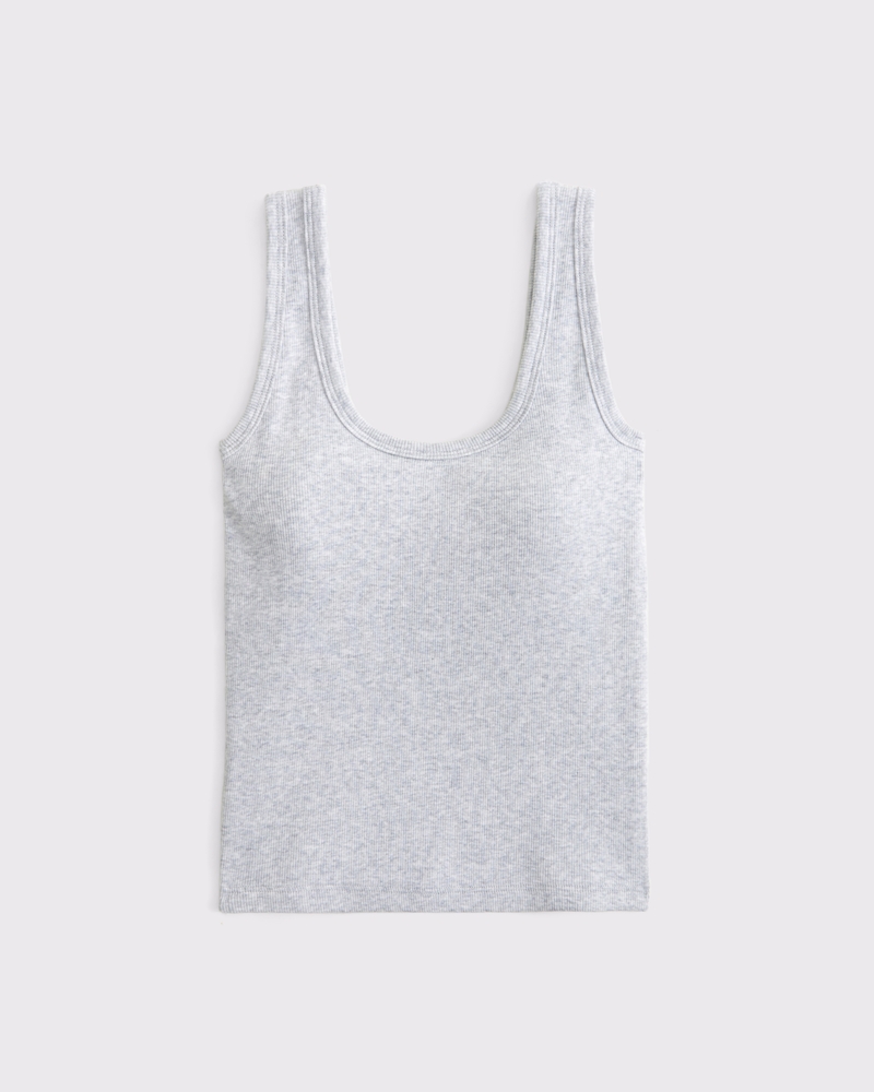 top Abercrombie & Fitch Women's Bra-Free Rib Scoopneck Tank Abercrombie & Fitch $25