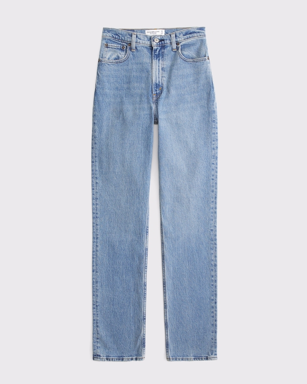 jeans Abercrombie & Fitch Women's High Rise 90s Straight Jean Abercrombie & Fitch $59.99