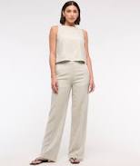 pants Abercrombie & Fitch Women's Tailored Linen-Blend Wide Leg Pants Abercrombie & Fitch $24.97