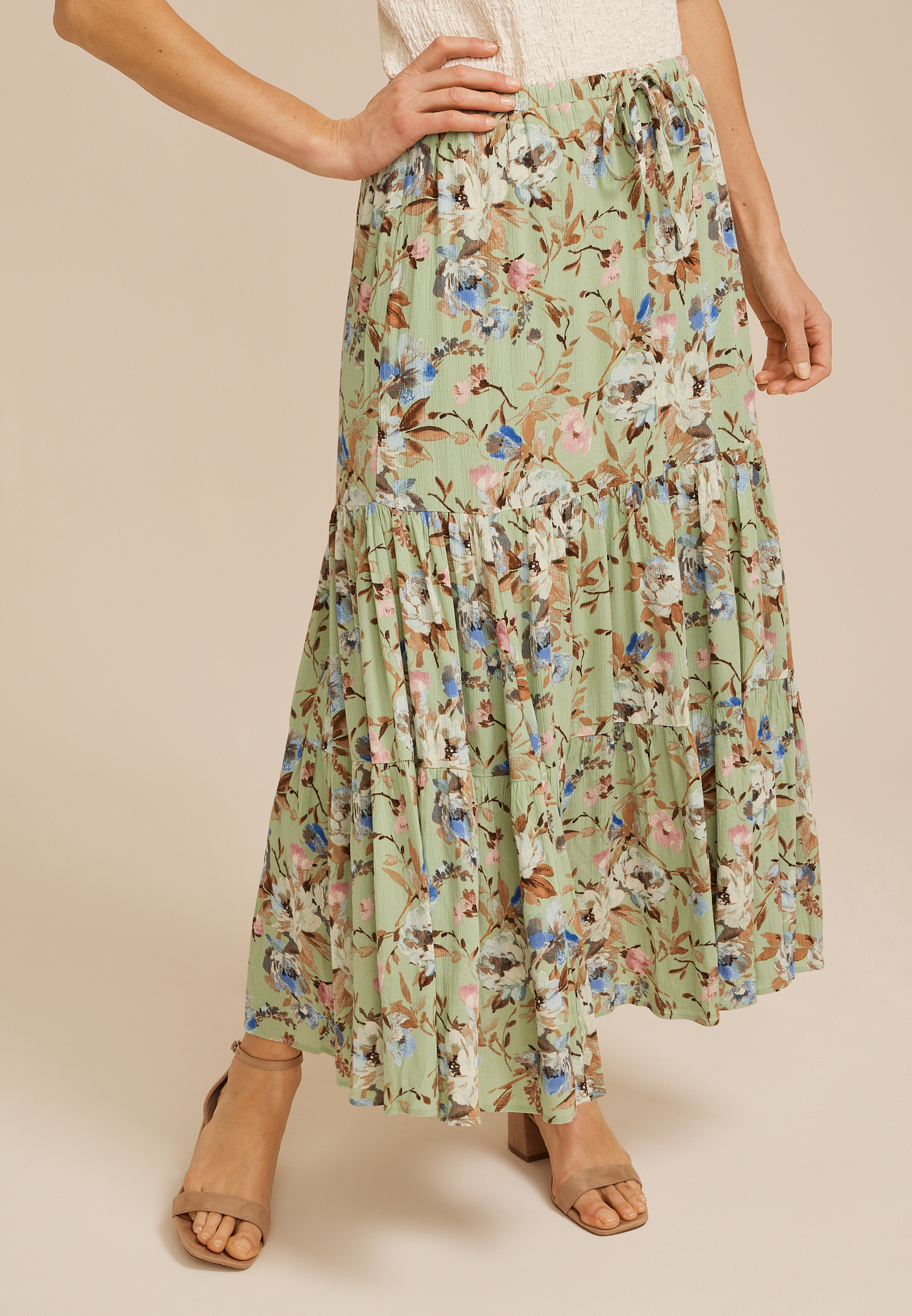 skirt Altar'd State Maisyn Tiered Maxi Skirt Altar'd State $20.99