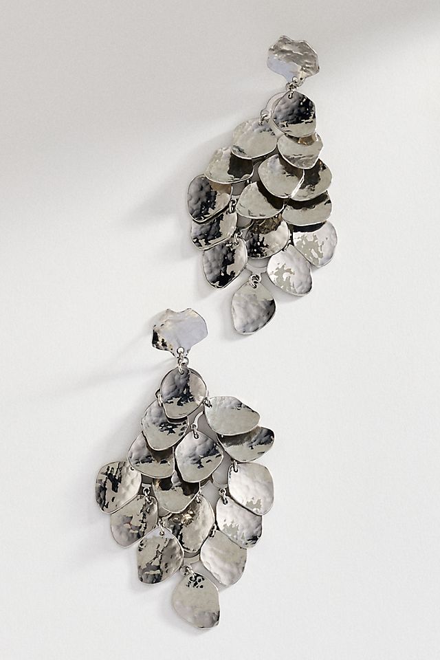 accessory Anthropologie Textured Droplet Statement Earrings Anthropologie $58