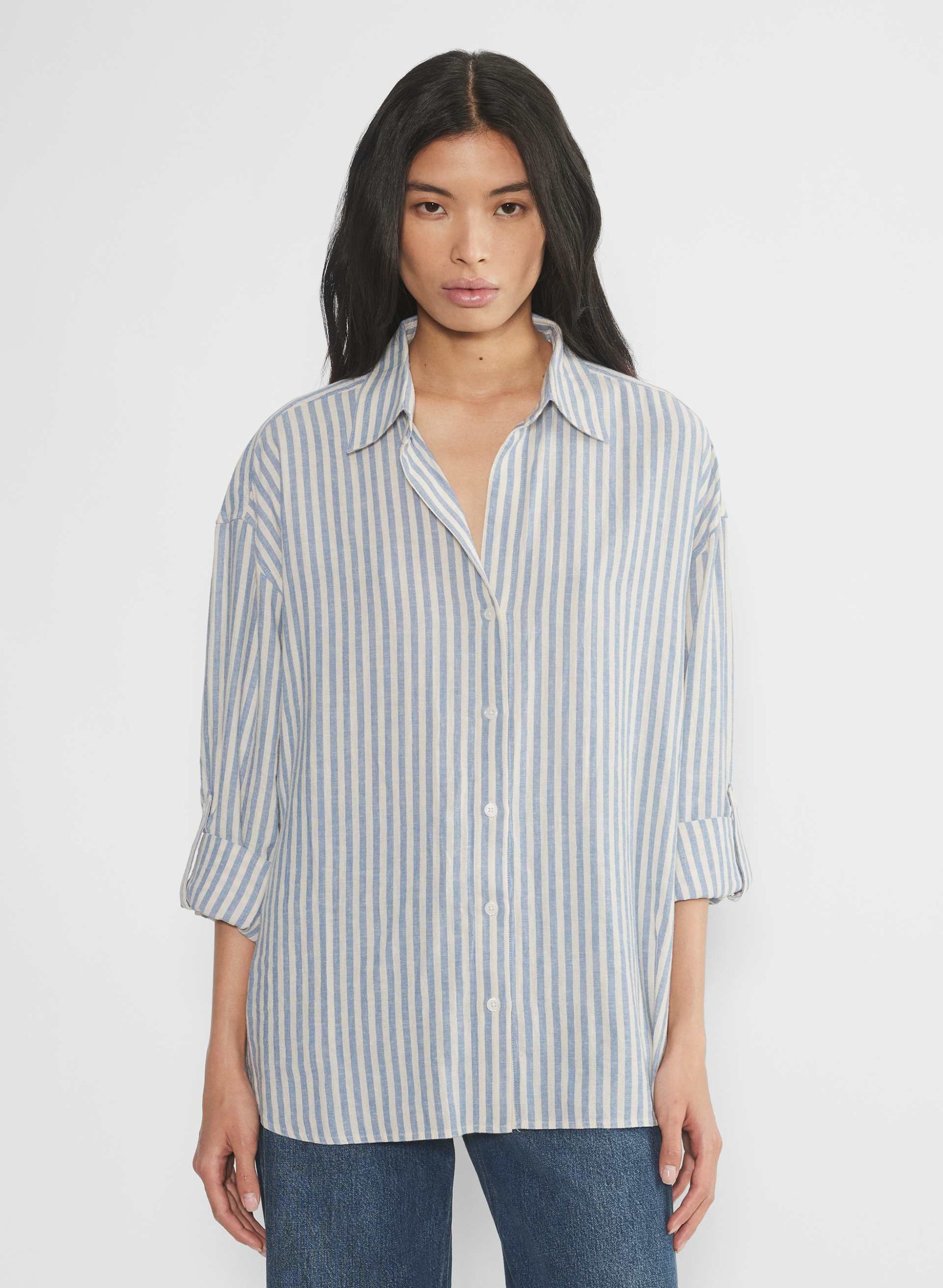 top Aritzia Women's Babaton Archive Linen Shirt Aritzia $98