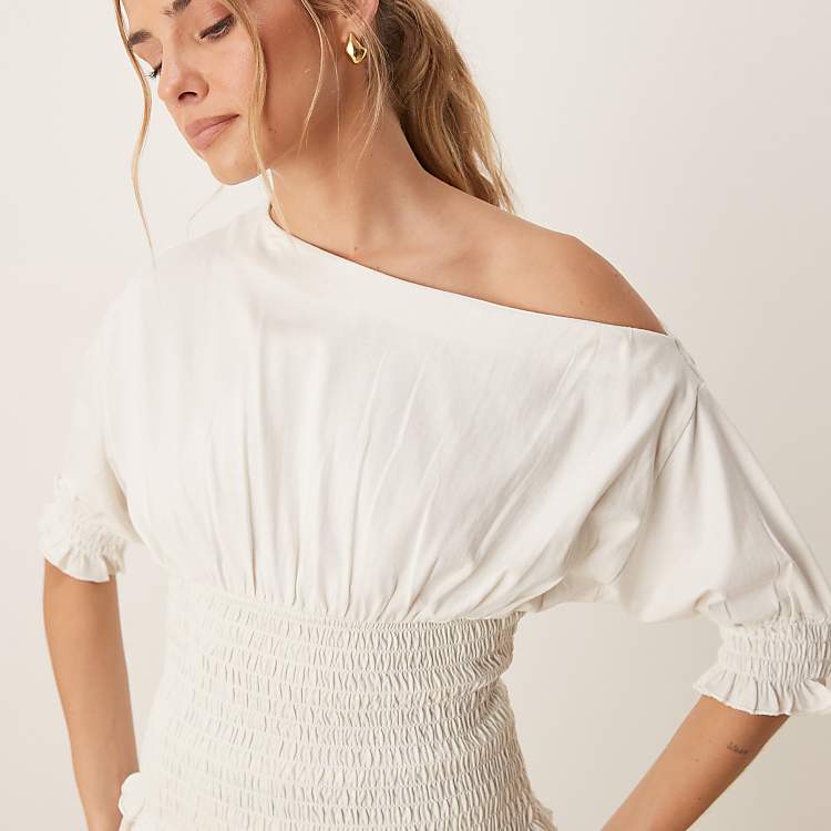 top ASOS Off-Shoulder Shirred Top ASOS $18.74