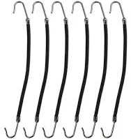 tool Bungee Professional Quality Elastics with Hooks (6pc) glossgenius.com $6.09