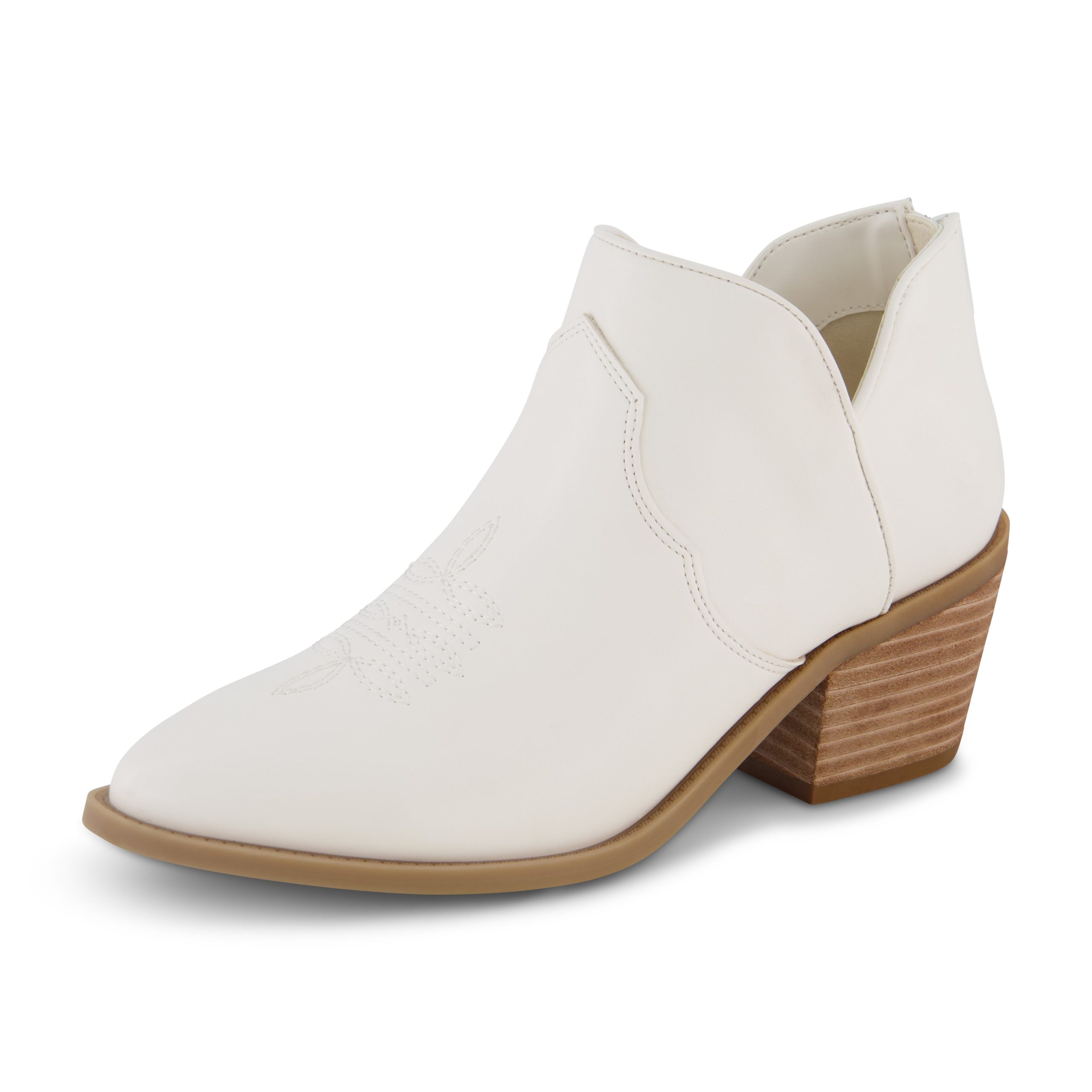 shoes Cushionaire Women's Rodeo Western Stacked Heel Ankle Boots with Memory Foam Cushionaire $49.99