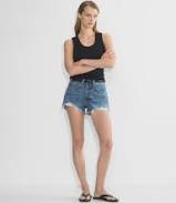 shorts Denim Forum Women's The '90s Vintage Cut-Off Denim Shorts Aritzia $78