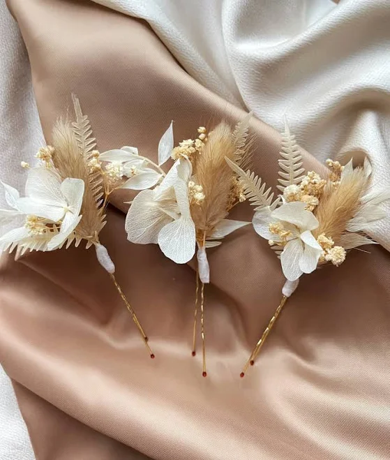 tool Dried Flower Hair Pins Etsy - Seller $17.26