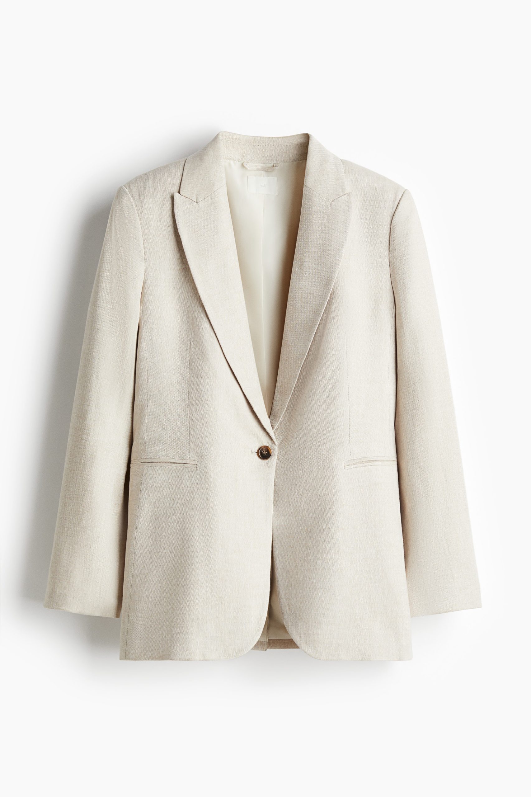 outerwear H&M Ladies Linen-Blend Blazer H&M $44.99