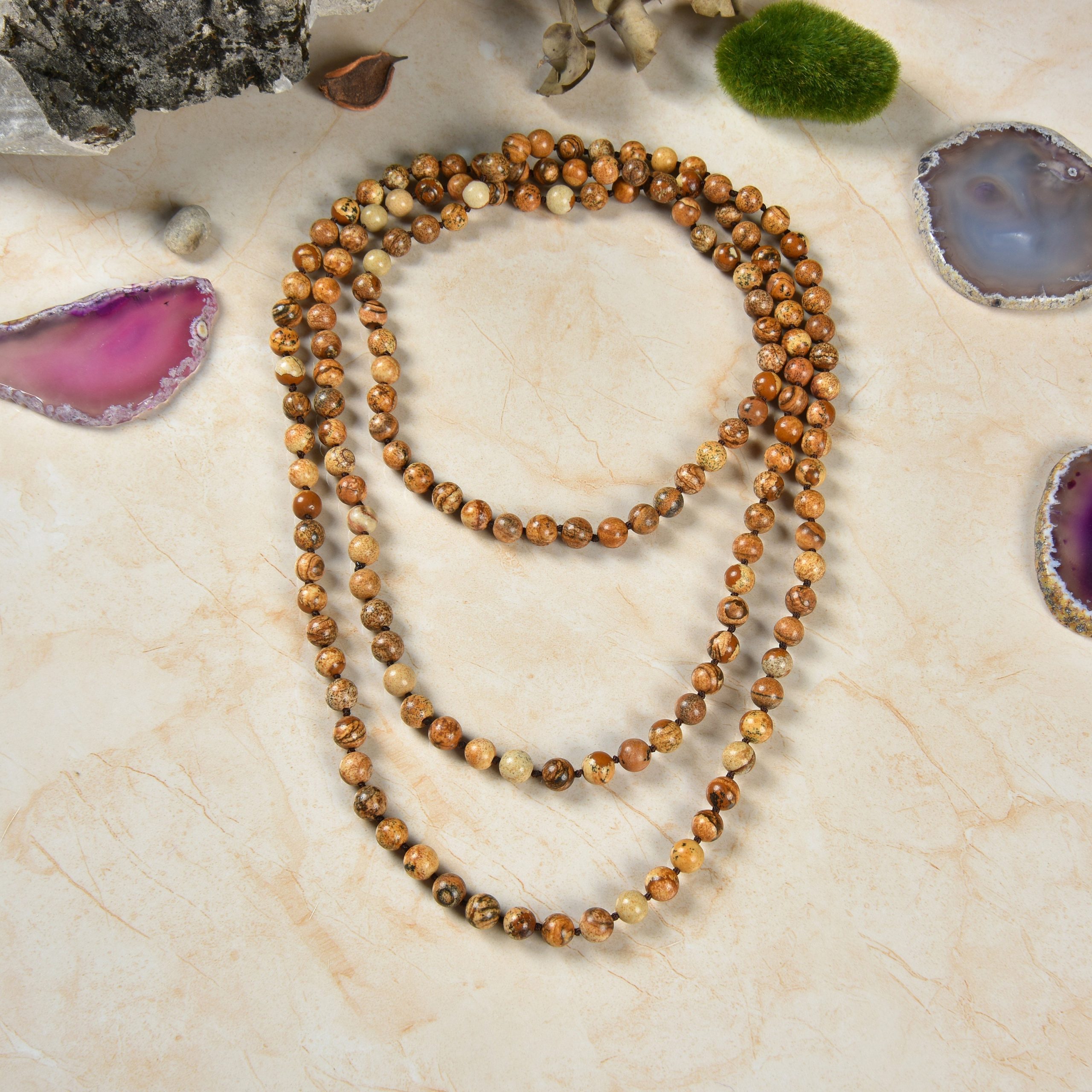 accessory Handmade Earth Tone Beaded Necklace Etsy - Seller $28