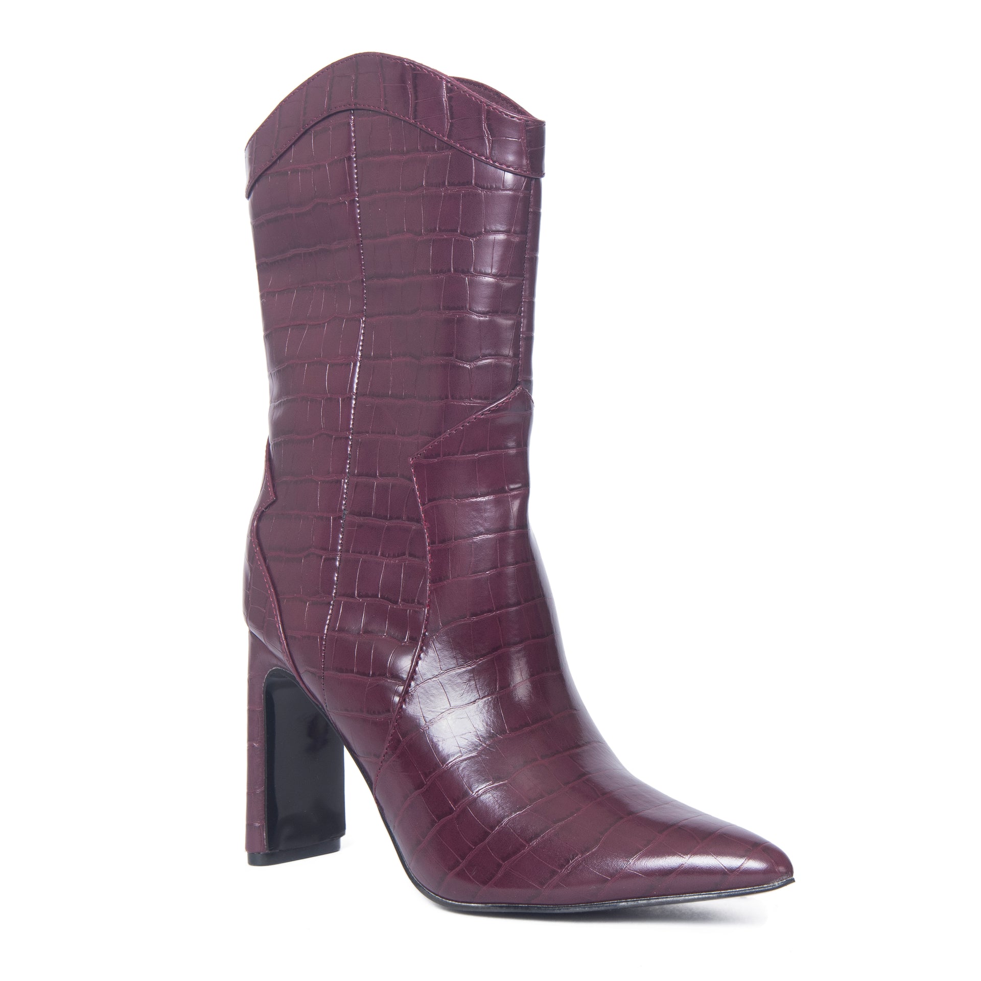 shoes LOLA Women's Mid-Calf Vegan Croco Boot Nordstrom $125.96