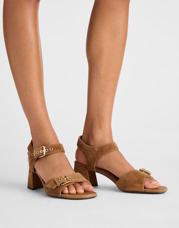 shoes Madewell Neeka Suede Ankle-Strap Heeled Sandal Madewell $138