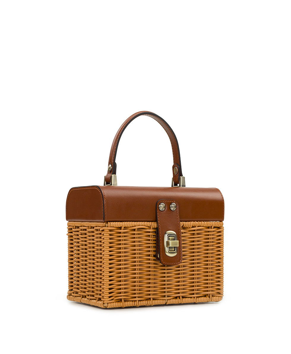 bag Patricia Nash Spring Wicker Small Vienne Basket Top Handle Handbag Patricia Nash Designs $199