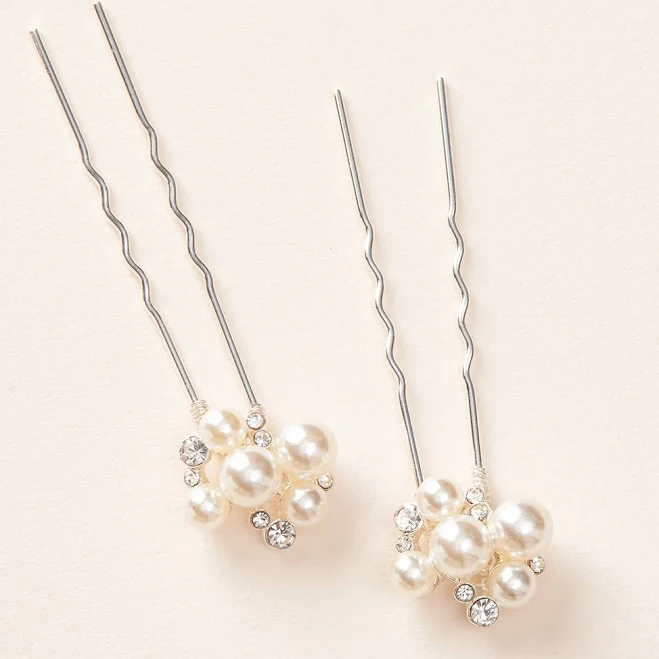 tool Pearl Cluster Hair Pins (Set of 2) Dareth Colburn $35