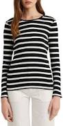 top Ralph Lauren Women's Long-Sleeve Striped Cotton Tee Nordstrom $69.5