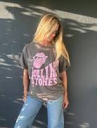 top Rolling Stones Dazed Charcoal thrifted tee Driftwood Surf Market $54