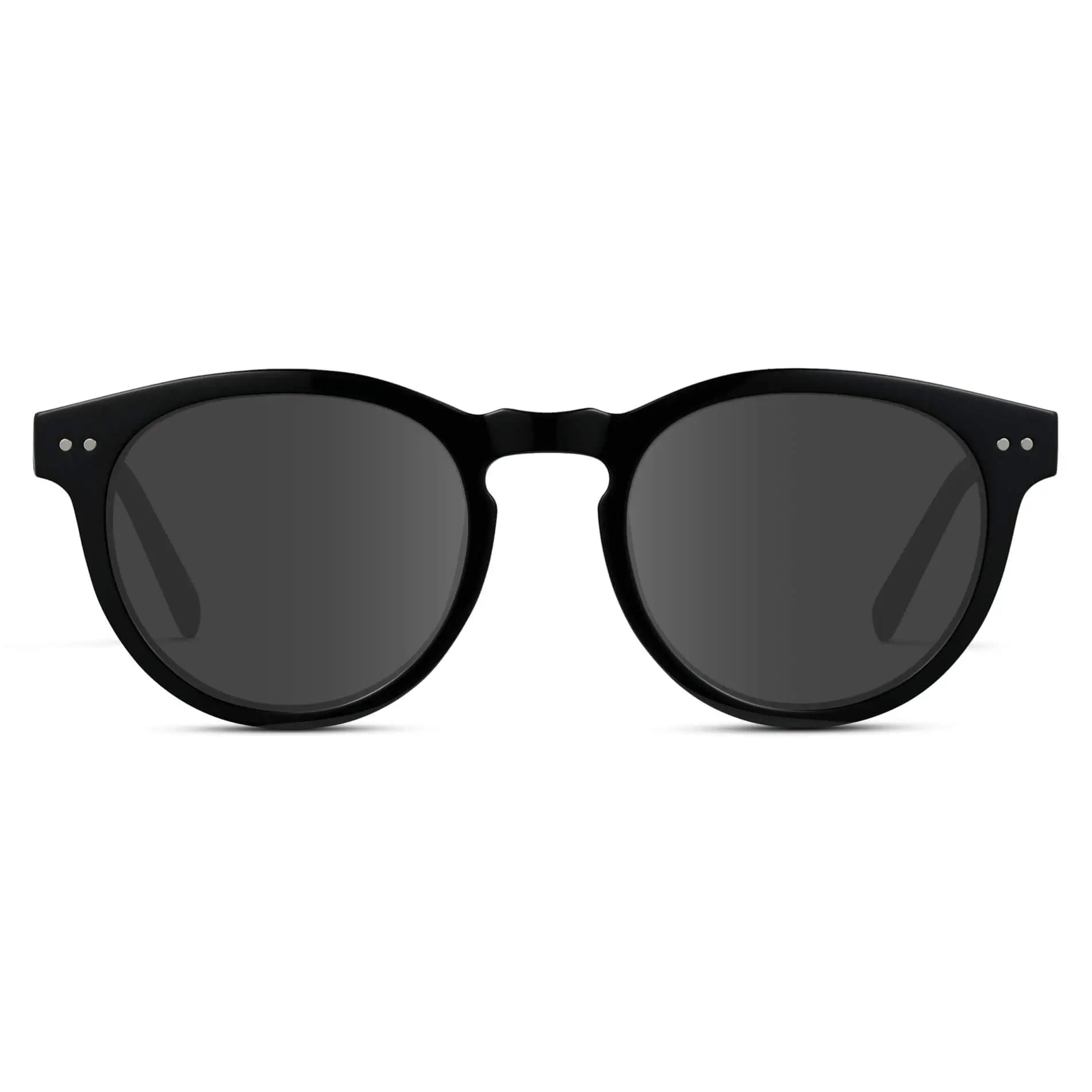 accessory Tate | Round Polarized Sunglasses Black Frame / Black Lens WMP Eyewear $49