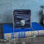 bag USA Velvet Crossbody Bag with Silver Chain Strap Etsy - USTreasureBoutique $36