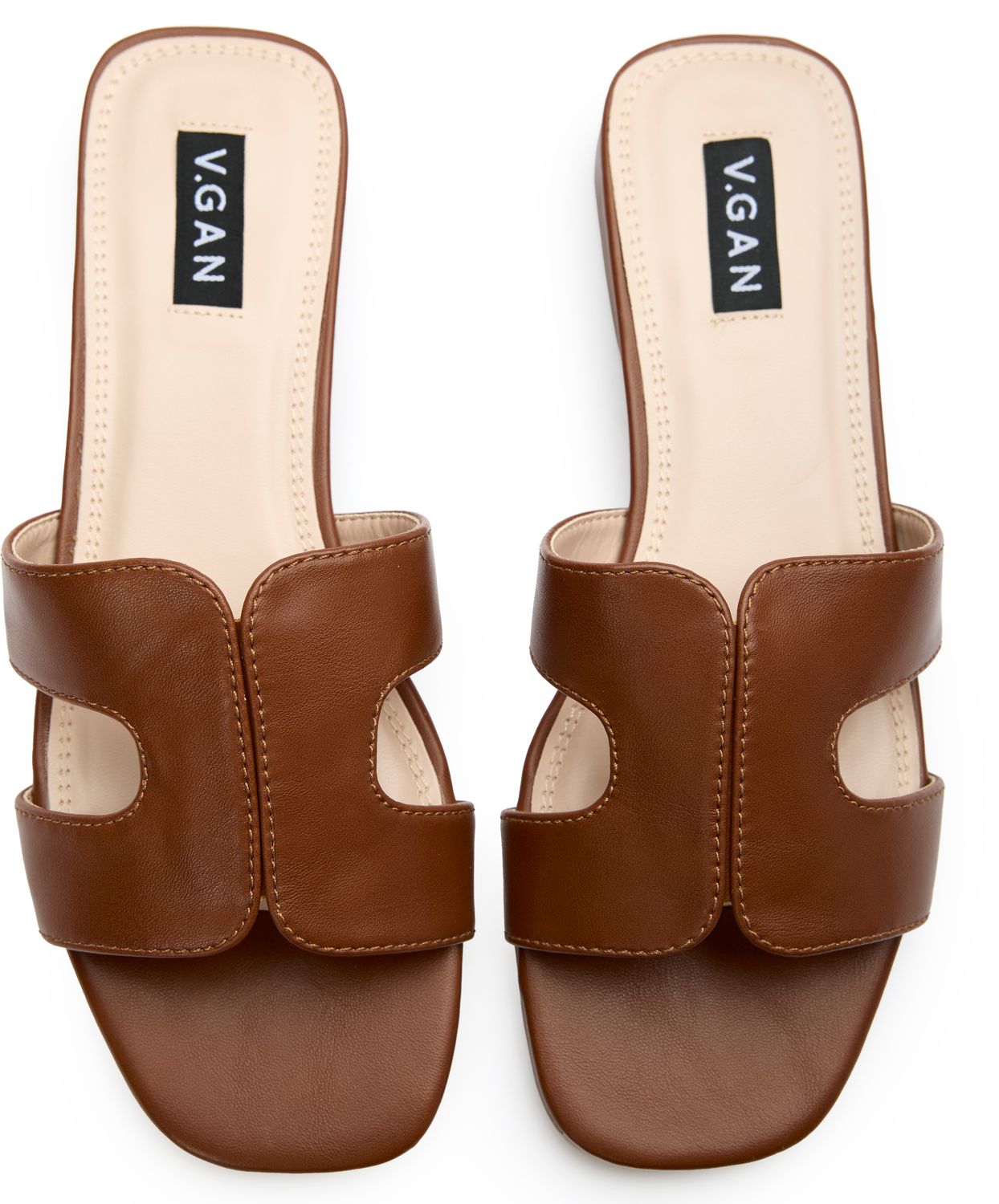 shoes V.GAN Women's Vegan Leather Slide Sandals Soletrader $48.76