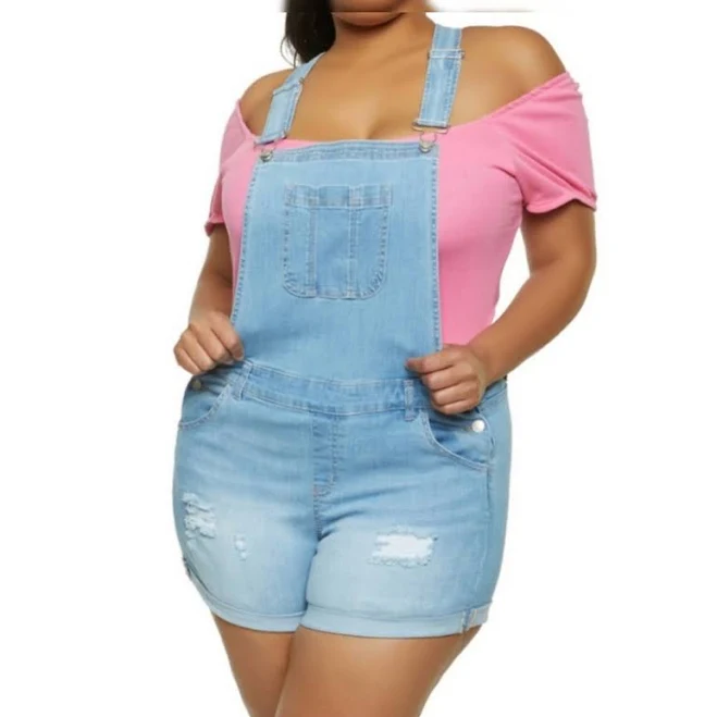 overalls Wax Jean Plus Size Denim Short Overalls Poshmark $23