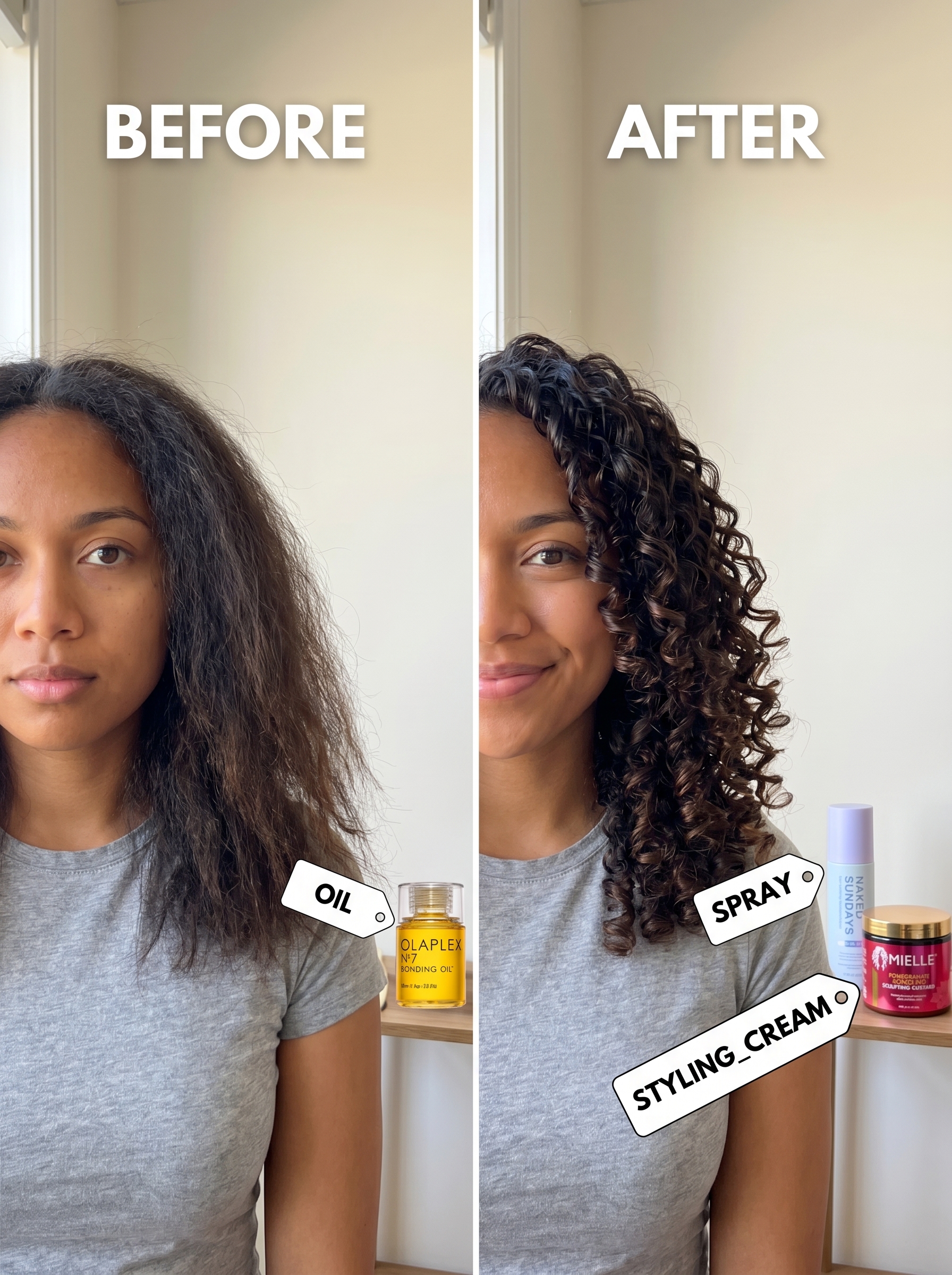 The Finger-Coil Set: Natural Simple Summer Hair 2026 Natural Finger-Coil Set, a heat-free method for defined curls in simple summer hairstyles 2026, enhanced with curl defining cream and UV spray.