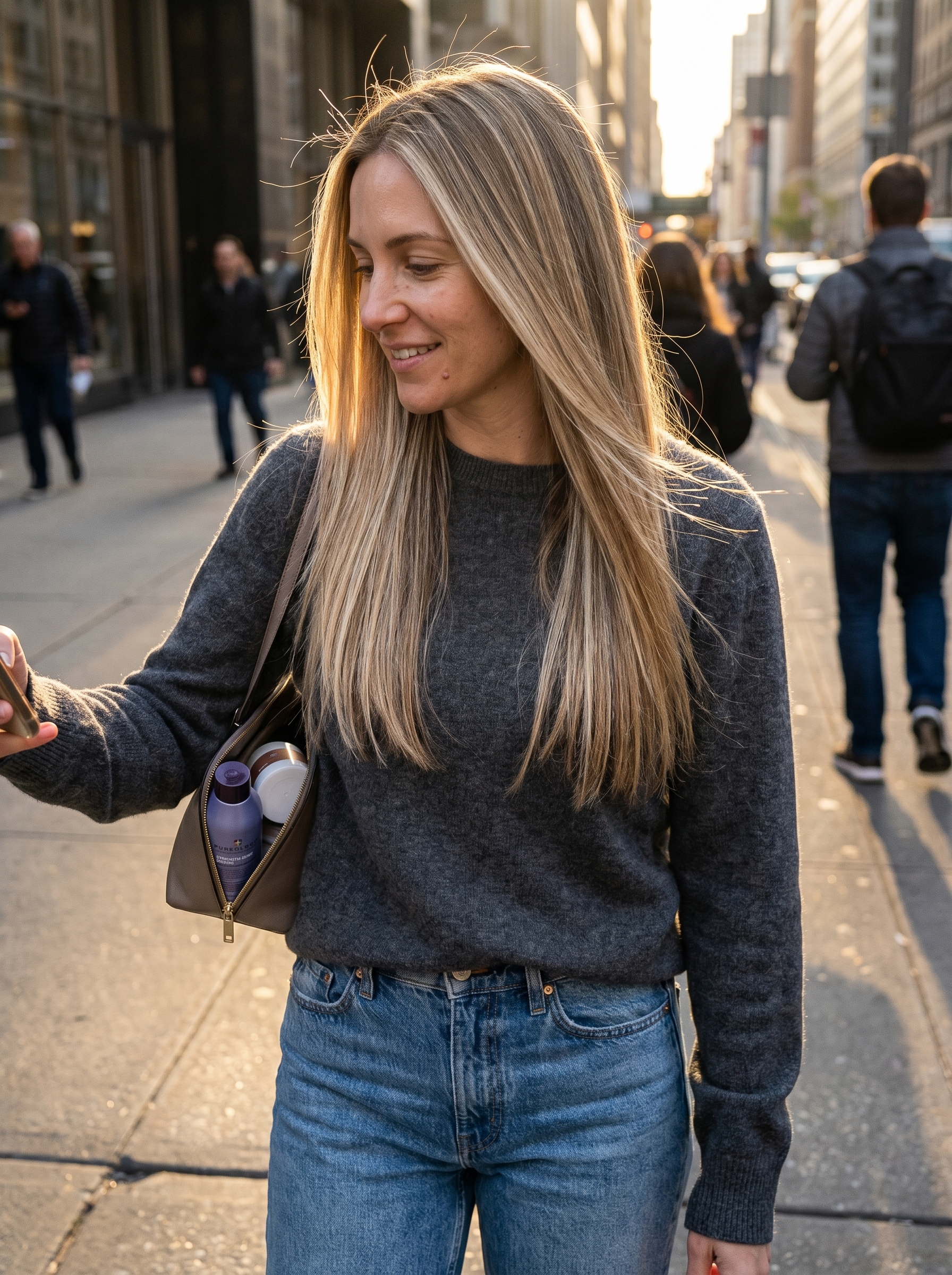 Beautiful reverse balayage with linen blonde lowlights, perfect for summer cool hair ideas 2026. This natural and sophisticated look refreshes blonde hair, emphasizing healthy shine.