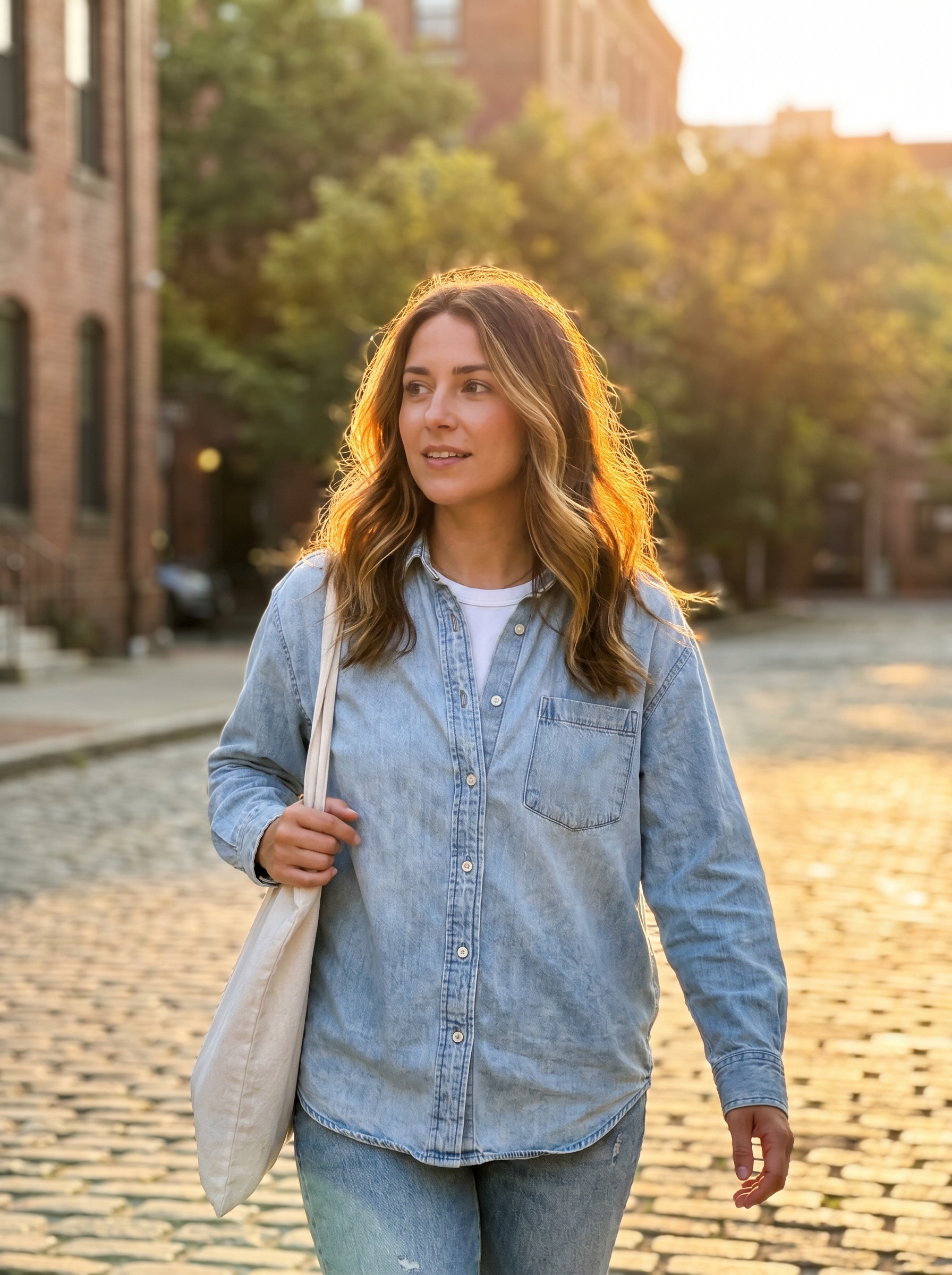 Brunette hair with 'Sun-Snatched Brunette' highlights, displaying honey amber and raw sugar tones, a natural and bright choice for summer dark hair looks 2026. This casual, sun-kissed style offers a soft, radiant glow.