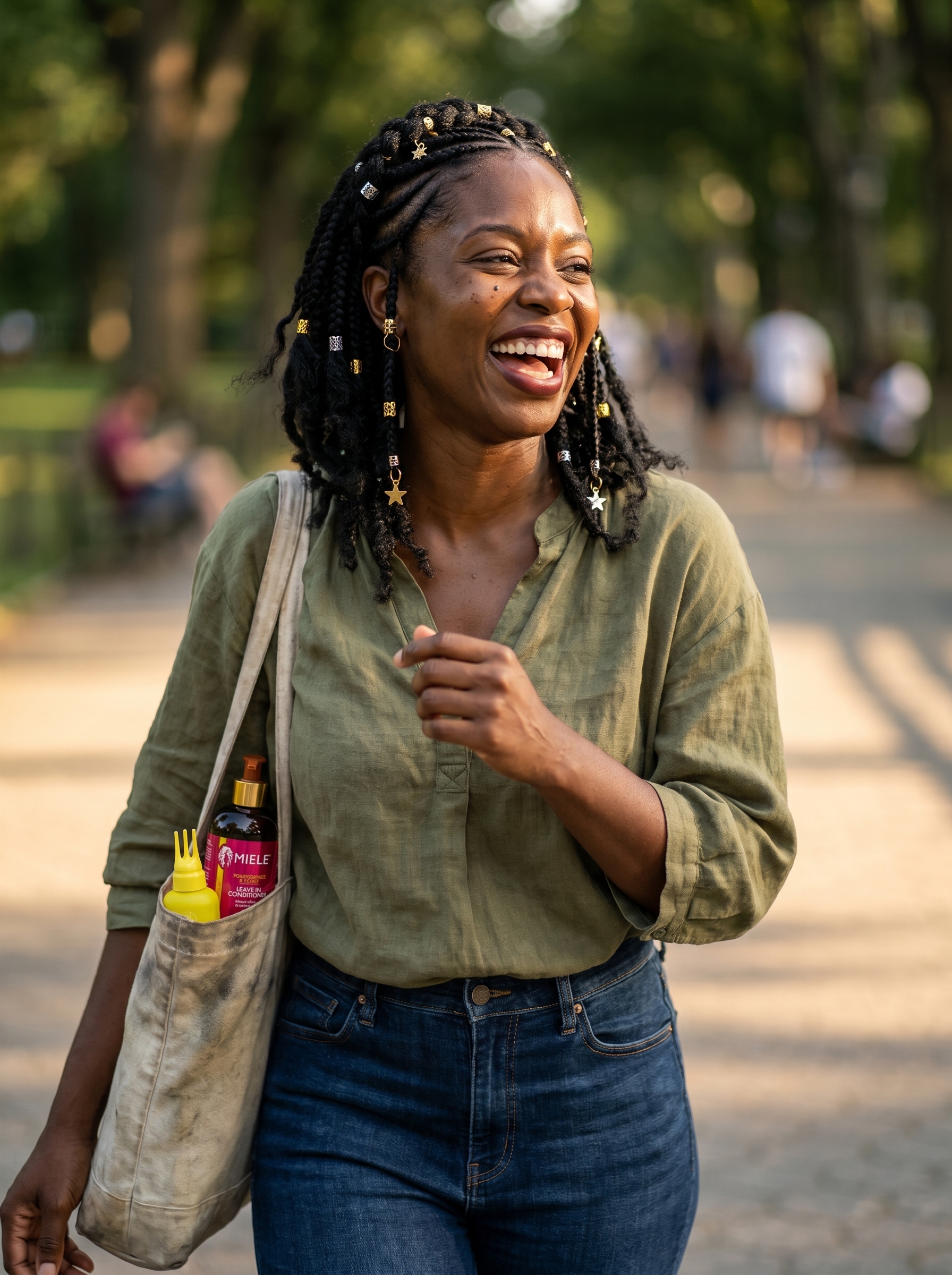 Regal Fulani-Inspired Crown Braids adorned with metallic beads, a cultural and bohemian look for summer hairstyles black women 2026, great for social or festive events.