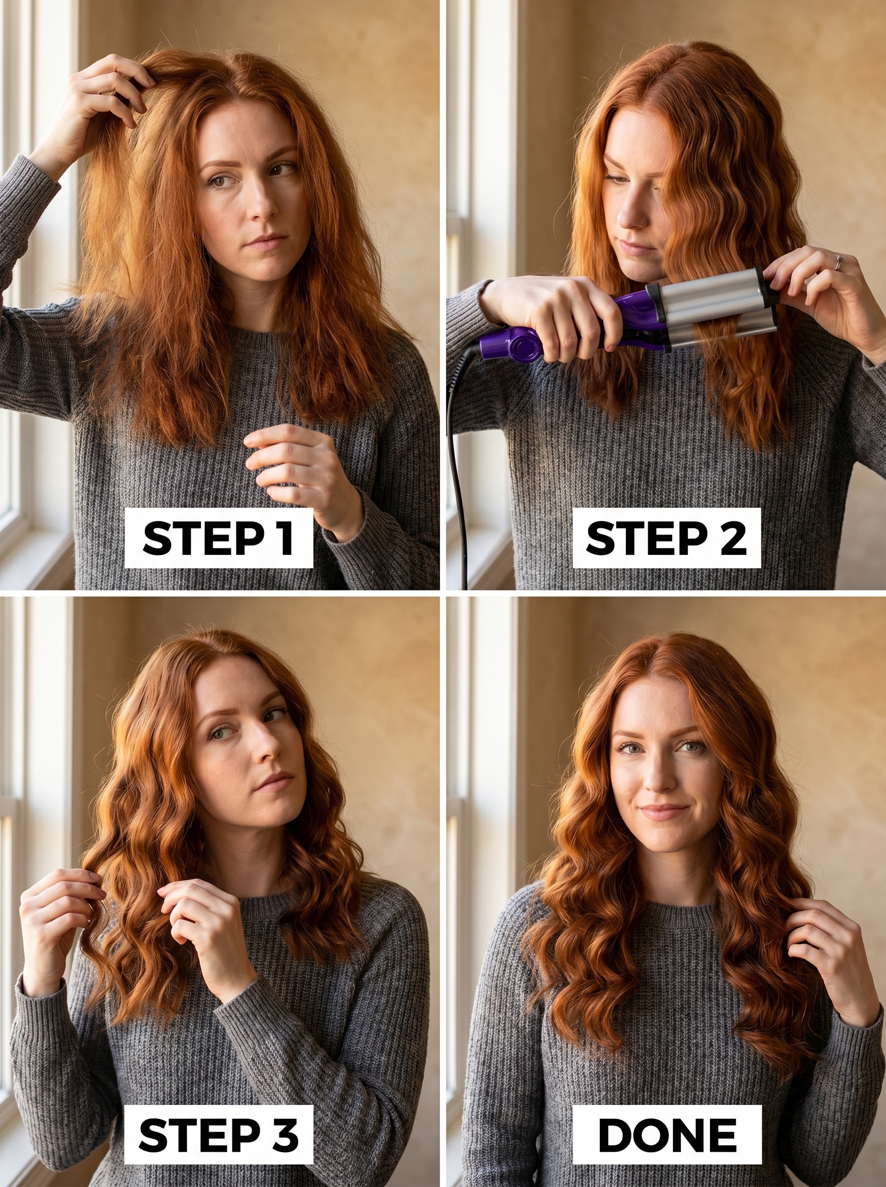 Mysterious Ethereal Siren Waves for Summer Red Hair Looks 2026 Glamorous 'Ethereal Siren Waves' in deep ruby red for summer red hair looks 2026. This high-shine, mysterious style is perfect for date nights or special events.