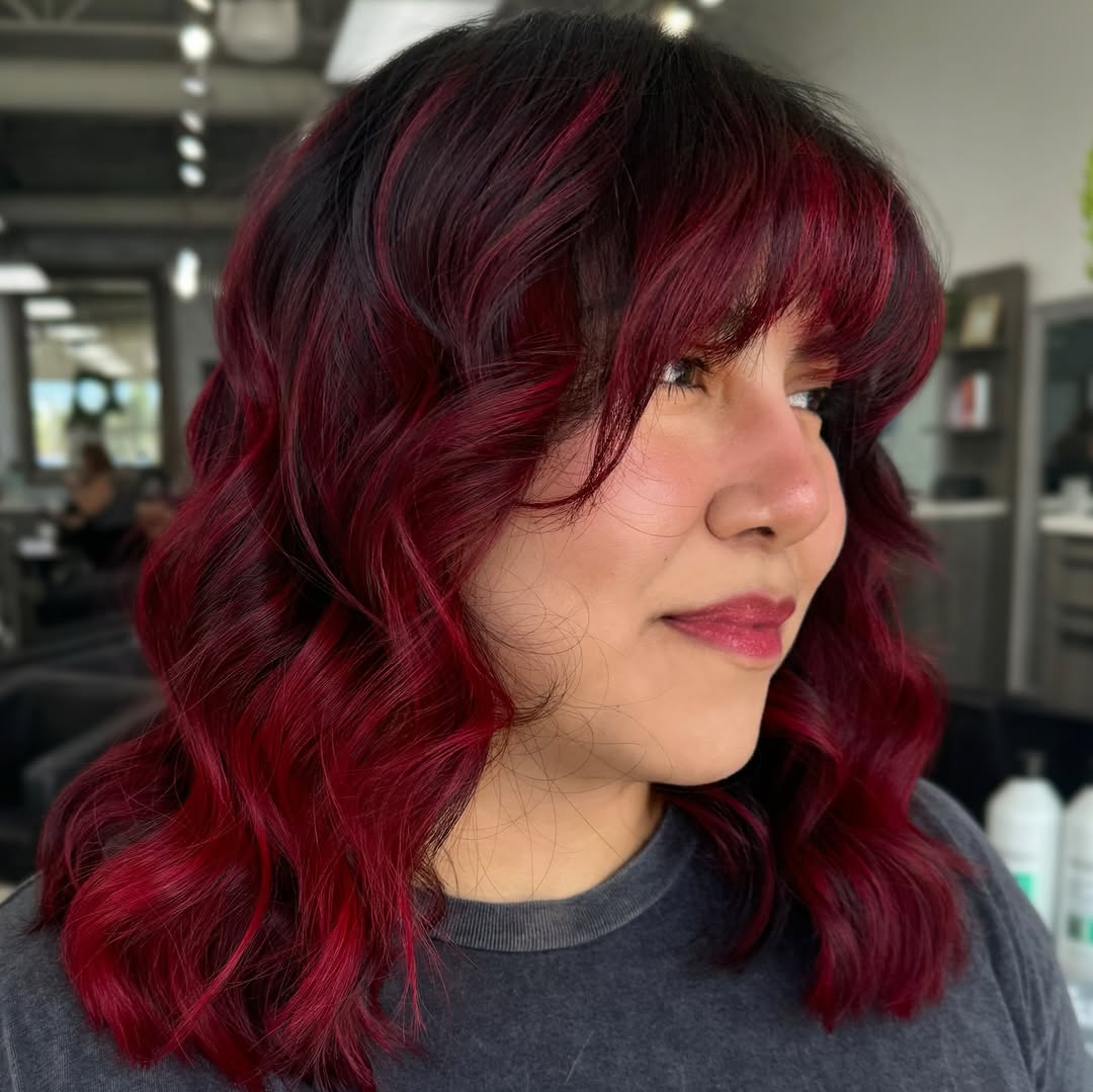 Stunning Summer Red Hair Looks 2026: Vacation Style Beautiful woman with vibrant red hair styled in soft waves, wearing a flowing white sundress and sunglasses for a chic summer red hair looks 2026. Perfect for a vacation or outdoor event.