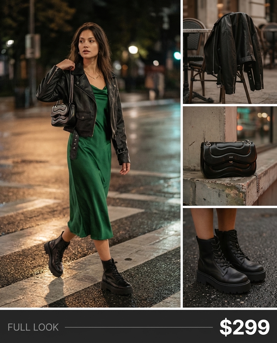 summer streetwear - Edgy Chic Layers outfit idea