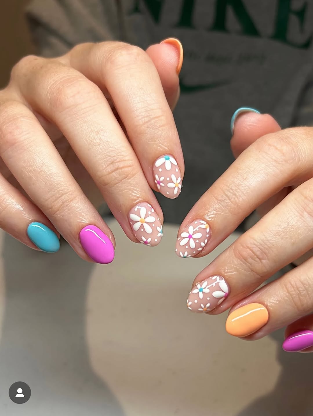 Playful Pastel Daisy Hand-Painted Floral Mix and Match