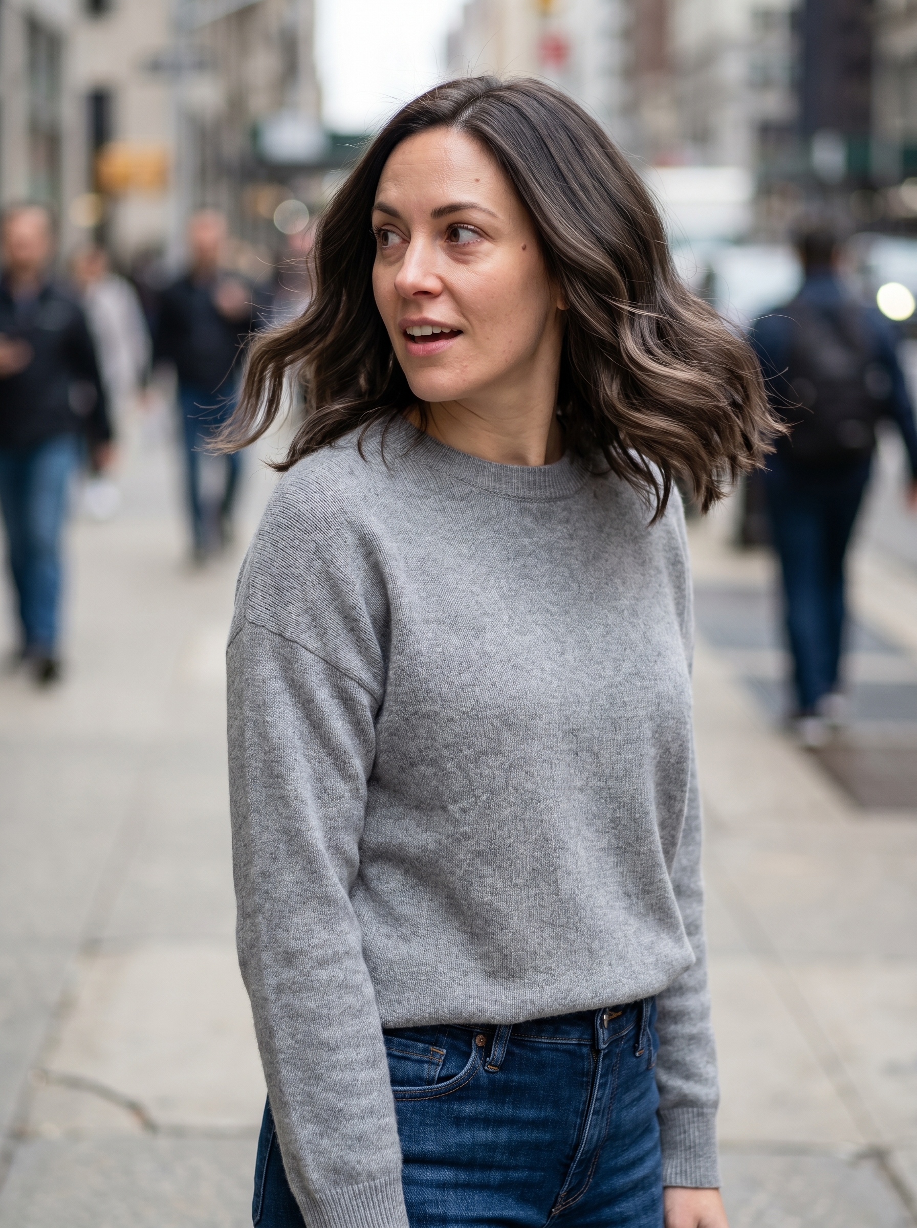 Silk Press Wave: Healthy Soft Hair Ideas Summer 2026 Sophisticated Silk Press Wave with Mushroom Brown Balayage, a healthy soft hair idea summer 2026 for work or date night.