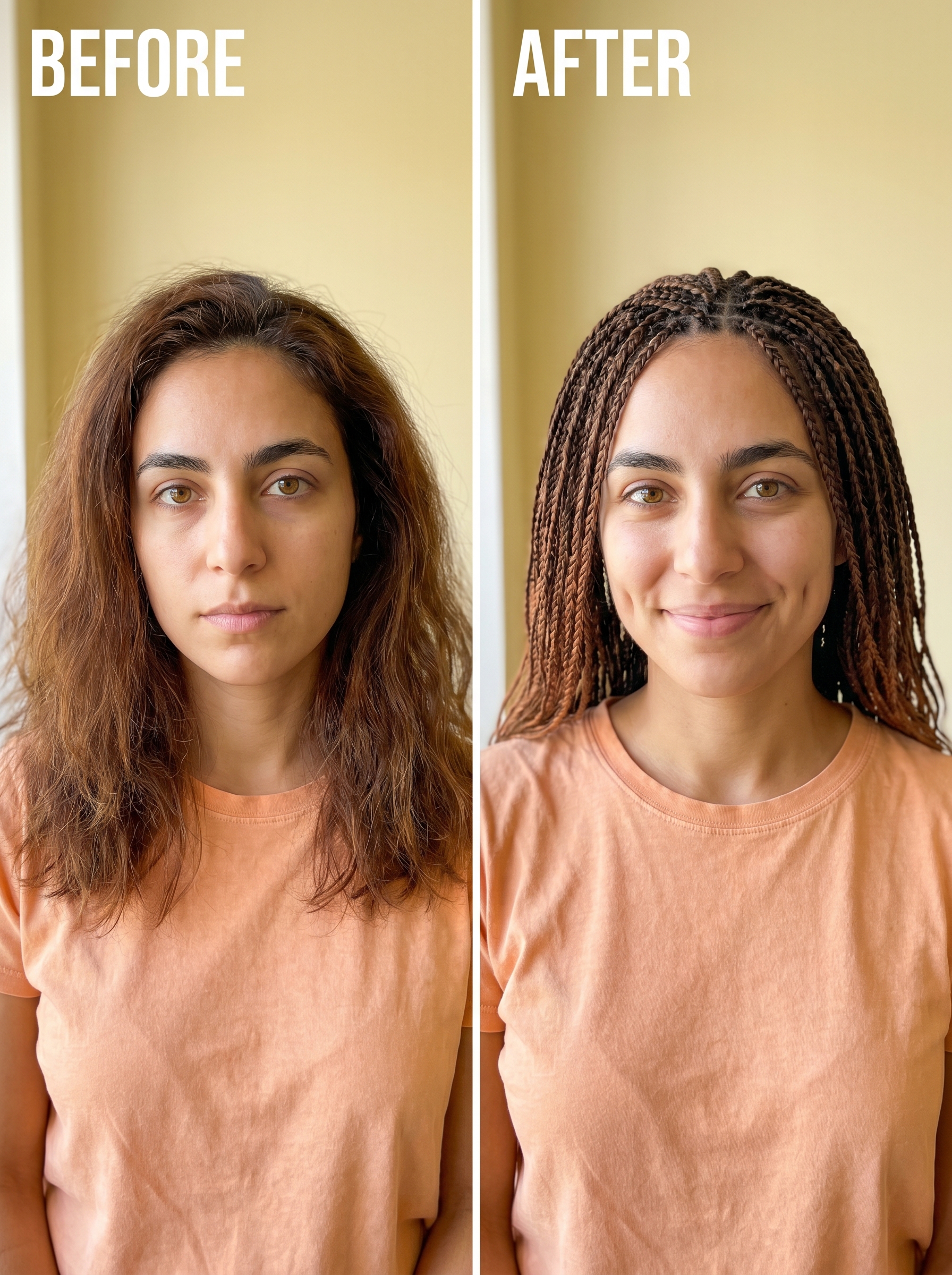 Velvet Braids Apricot Crush: Soft Hair Ideas Summer 2026 Playful Velvet Braids with Apricot Crush Tones showcasing soft copper and dusty rose. A romantic, bohemian soft hair ideas summer 2026 for festivals or everyday.