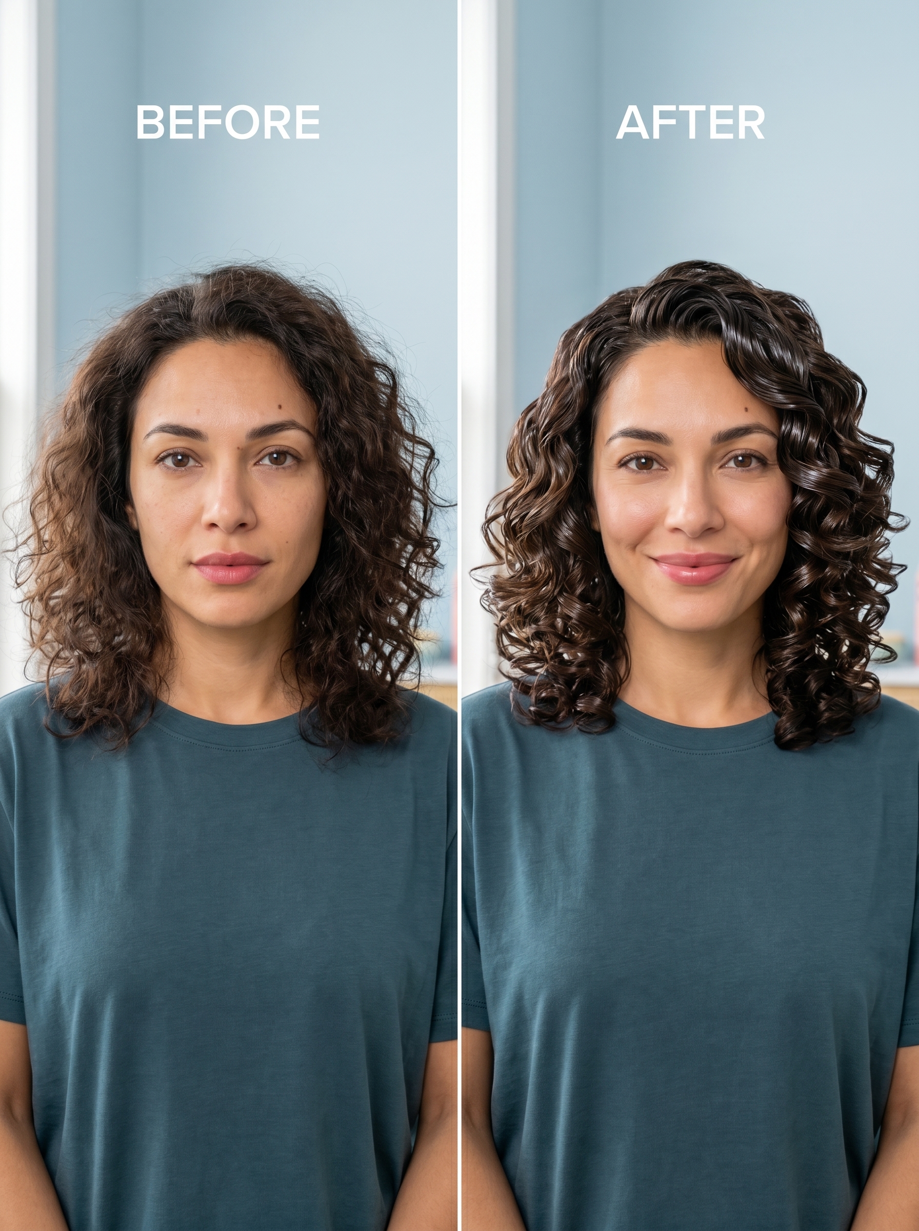 Retro-Futuristic High-Gloss Curls — summer hair curly ideas 2026 inspiration