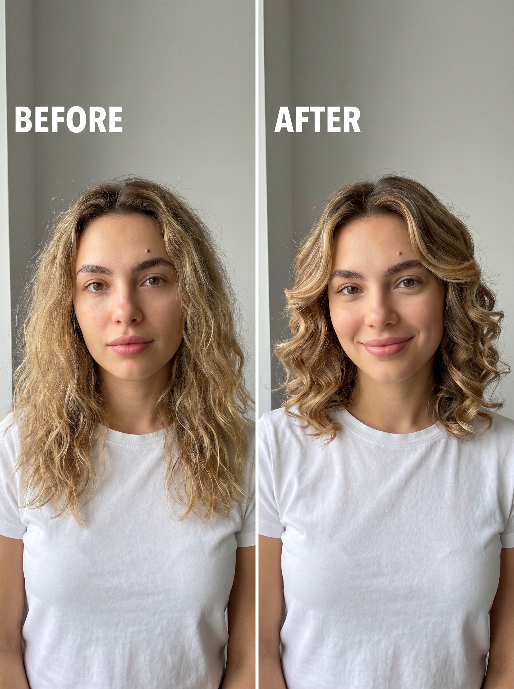 A chic 'Scandi-Blonde' face-framing haircut featuring 'Pinch' curls, creating a fresh and bright look for summer 2026. This cute hair style uses an icy blonde toner and flat iron for precise curls.