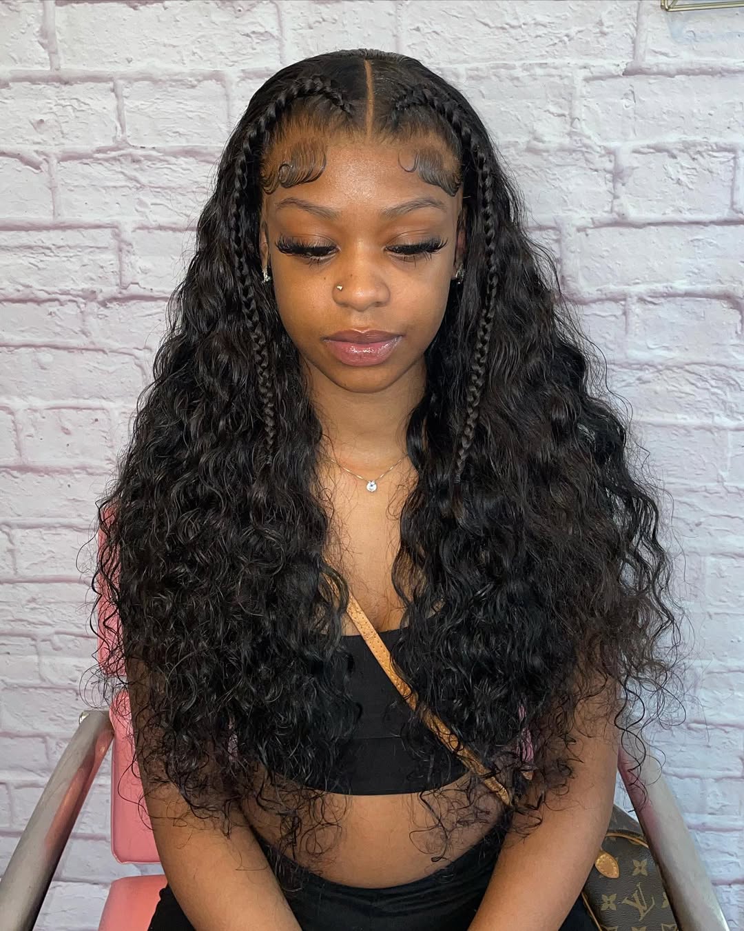 Trendy Half Braid: Teen Hairstyles Summer 2026 Teen girl modeling a braided half-updo with loose waves, showcasing a perfect teen hairstyles summer 2026 look for a sunny day.