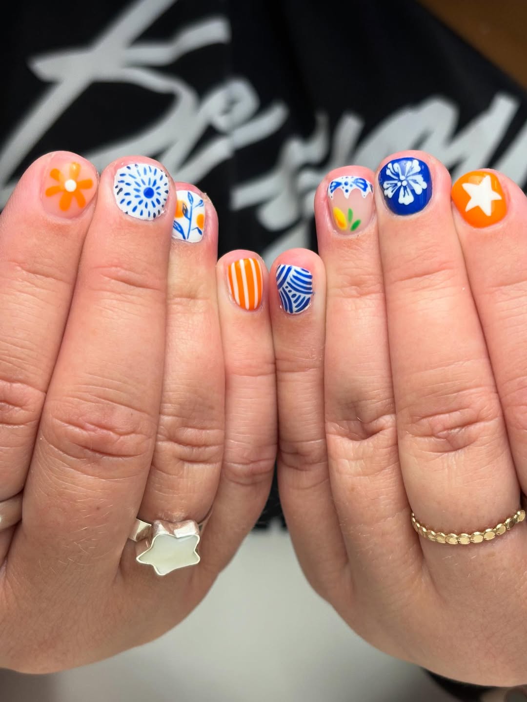 Vibrant Mix and Match Summer Vacation Nails