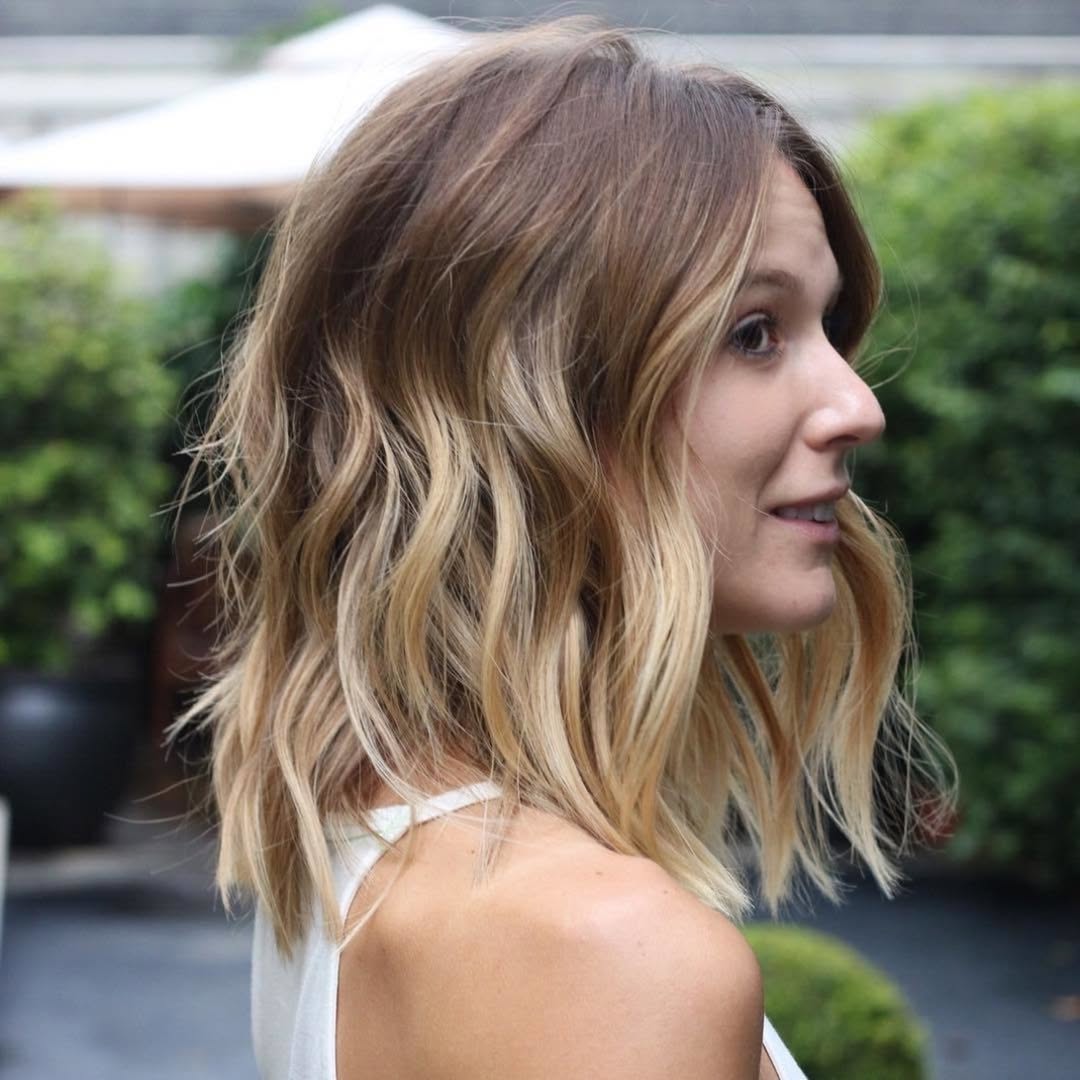Beachy Balayage Lob