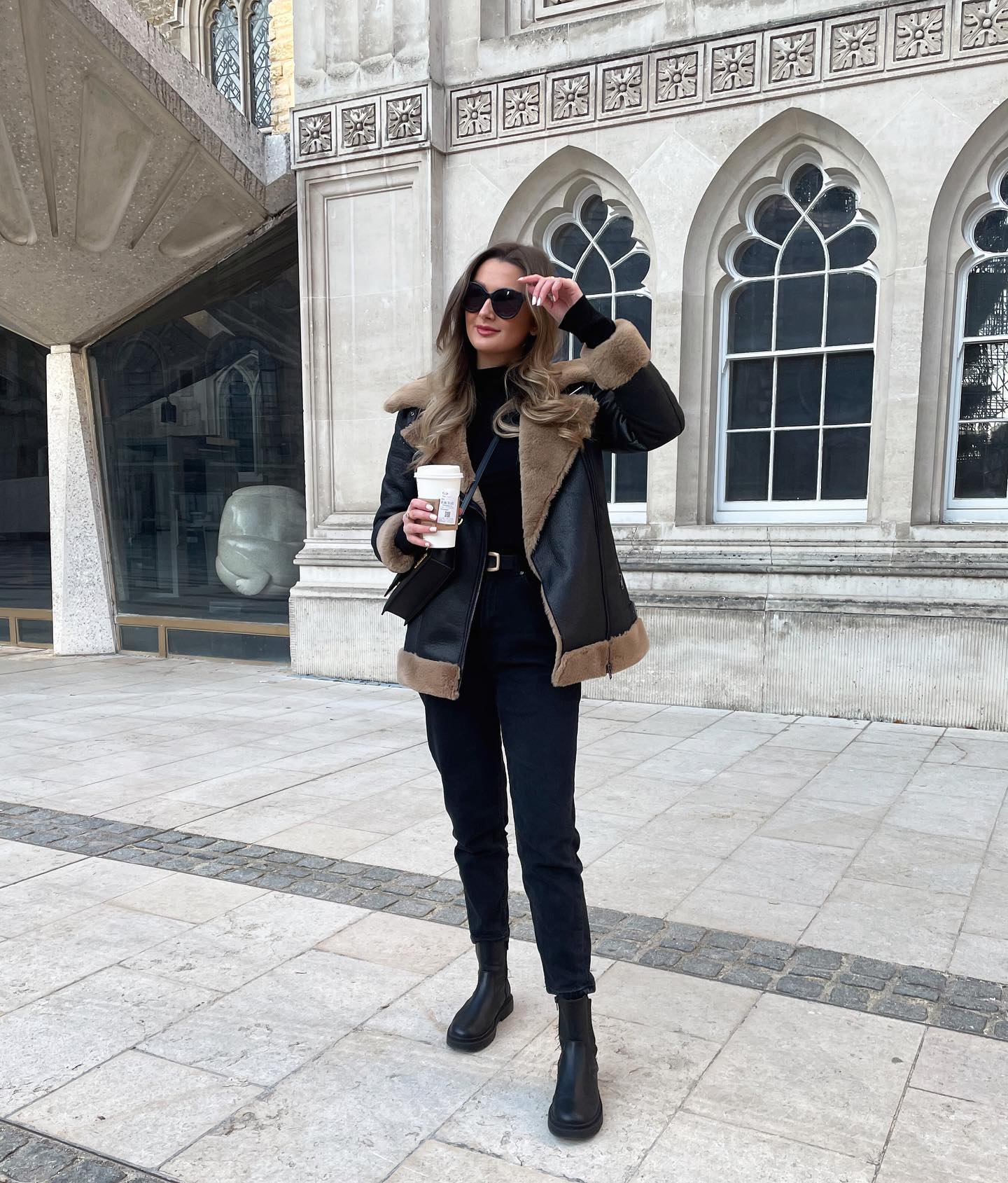 25 Fall Going Out Outfits You Need for 2026 20 Chic Aviator Jacket With Black Jeans