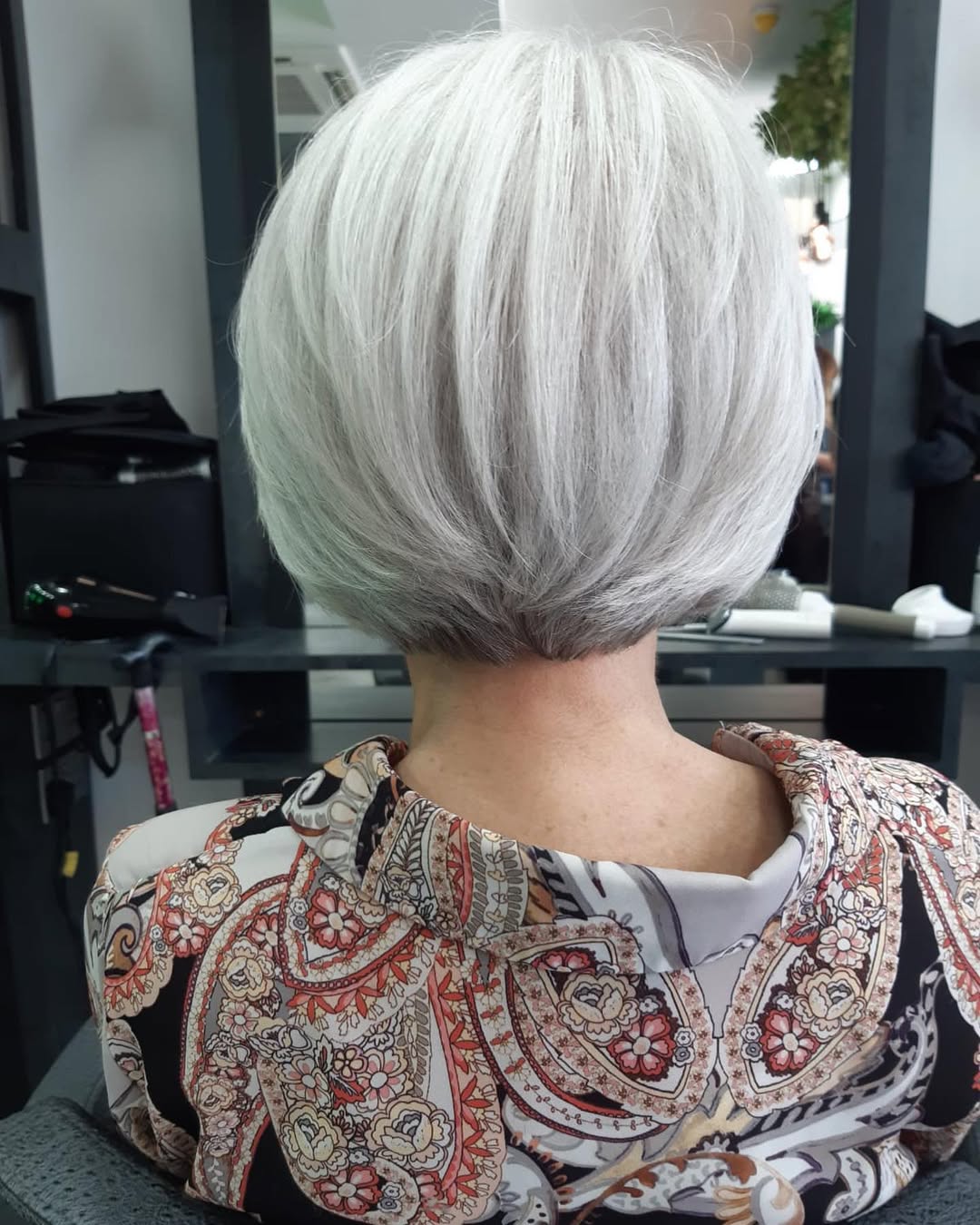 25 Stunning Hairstyles for Older Women in 2026 12 Chic Silver Graduated Bob With Volume