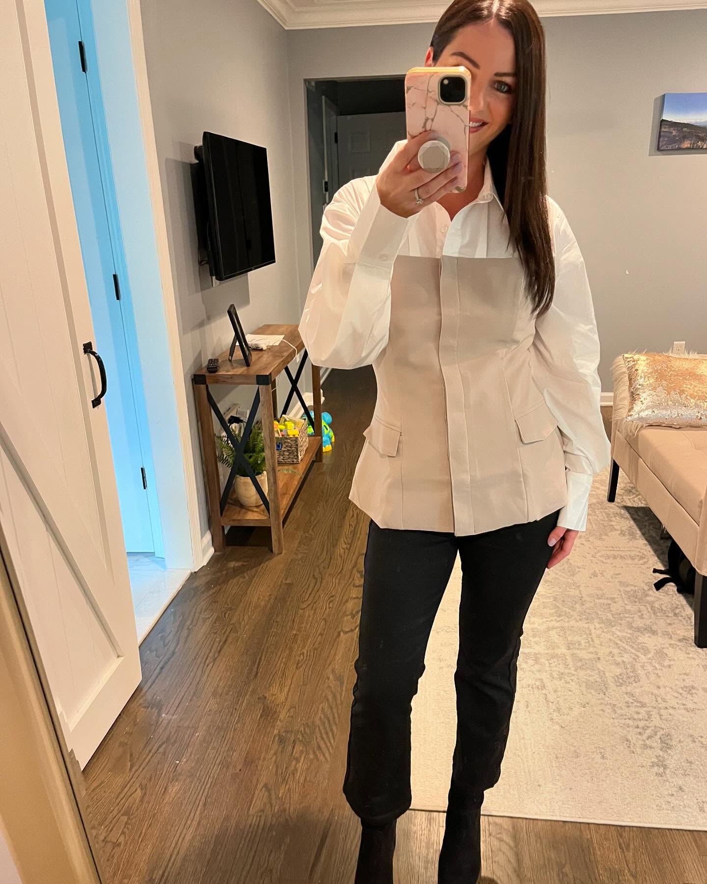 25 Fall Going Out Outfits You Need for 2026 23 Chic Waistcoat Over White Button-Down Fall Look