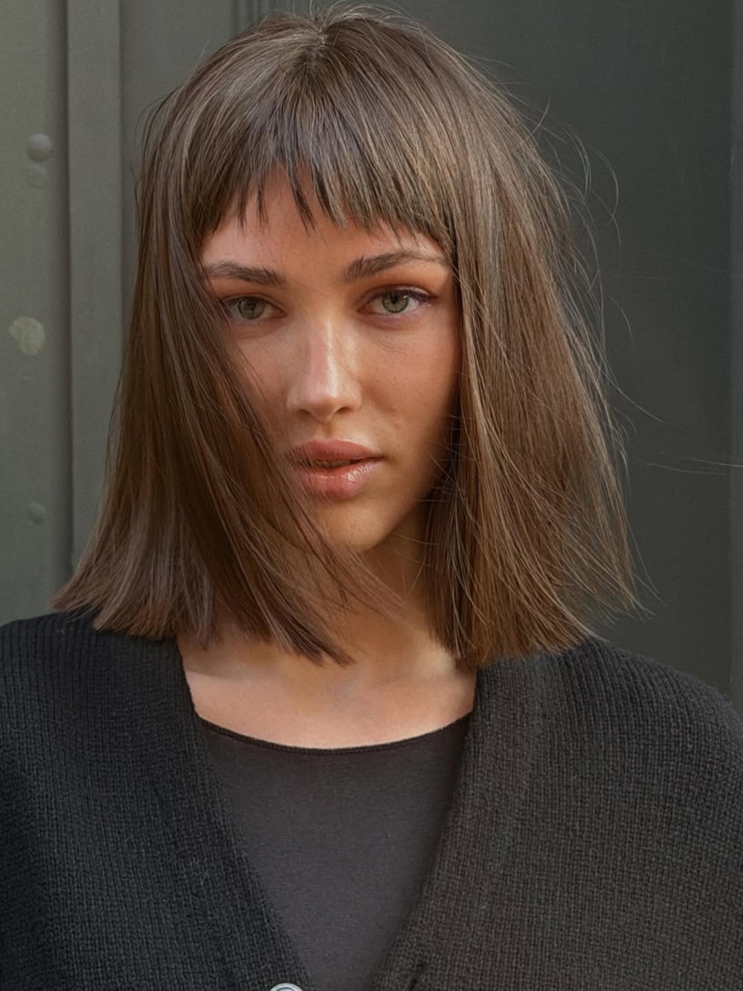 Choppy Chin-Length Bob With Micro Fringe