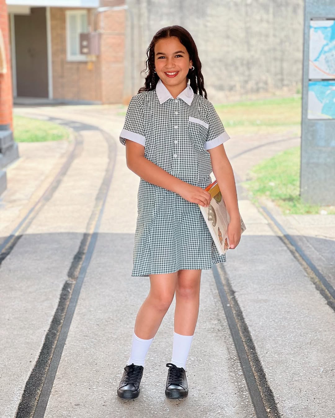 Classic Gingham School Uniform Dress