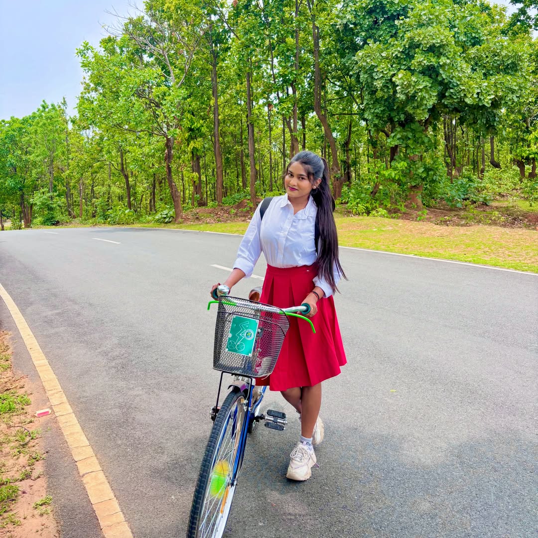 Classic School Uniform Red Skirt and White Shirt